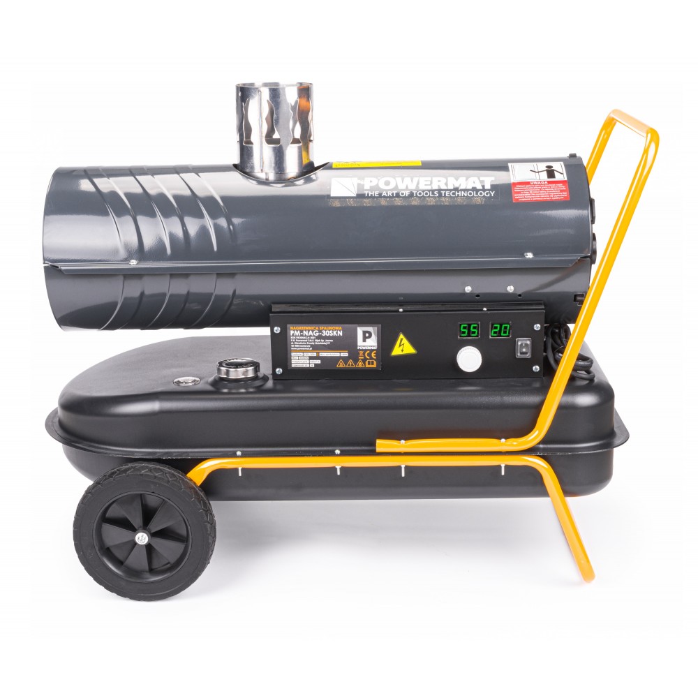POWERMAT PM-NAG-30SKN Naftový ohrievač s komínom kúrenie 30kW / 230V LCD displej