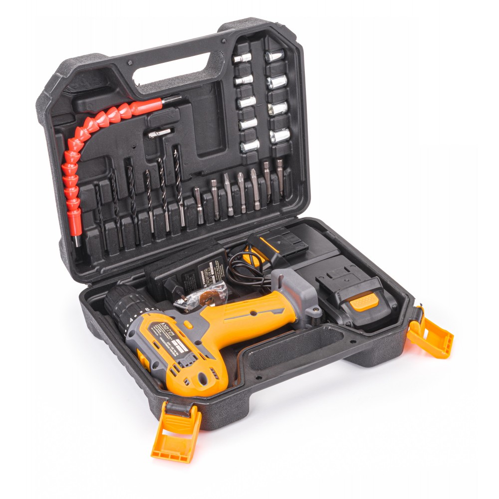 POWERMAT PM-WA-20V-1.5AZT Aku 20V vŕtací skrutkovač vŕtačka + nabíjačka sada 28ks