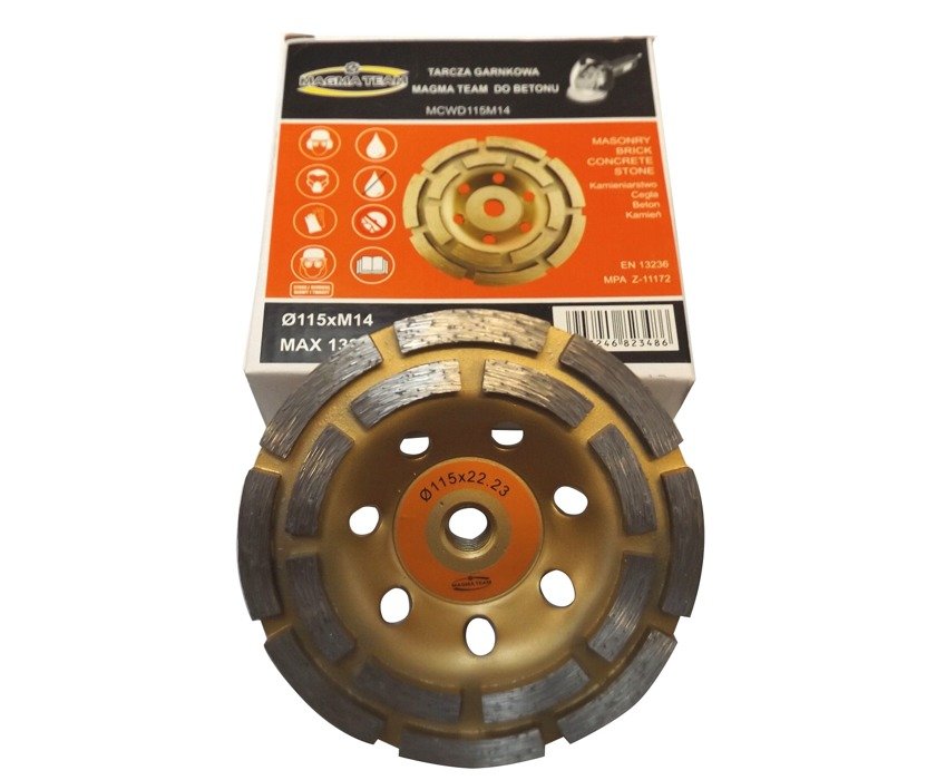 Magma DCWD115 Diamantový hrncový kotúč na betón 115mm M14