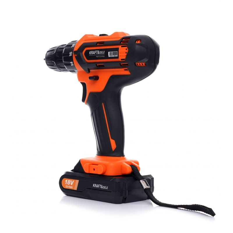 KRAFT&DELE KD3065 Aku vŕtací skrutkovač vŕtačka 18V Li-Ion + magnetický držiak bitov