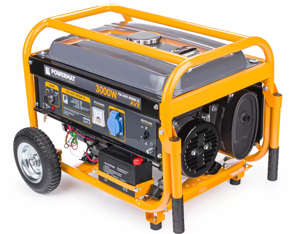 POWERMAT PM-AGR-3000M-EL ELEKTROCENTRÁLA GENERÁTOR PRÚDU 3000W AVR