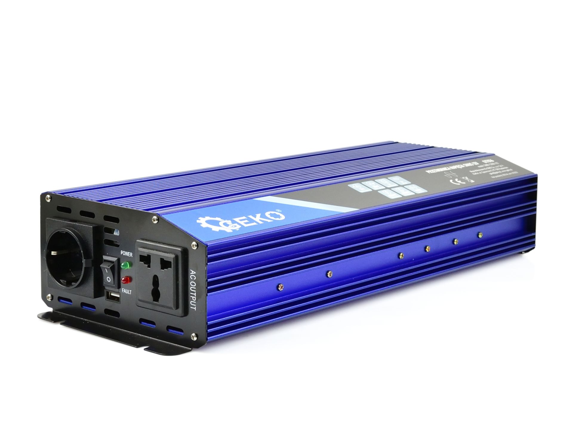 GEKO G17016 Menič napätia pre autá, člny 12V 230V 2000W/4000W