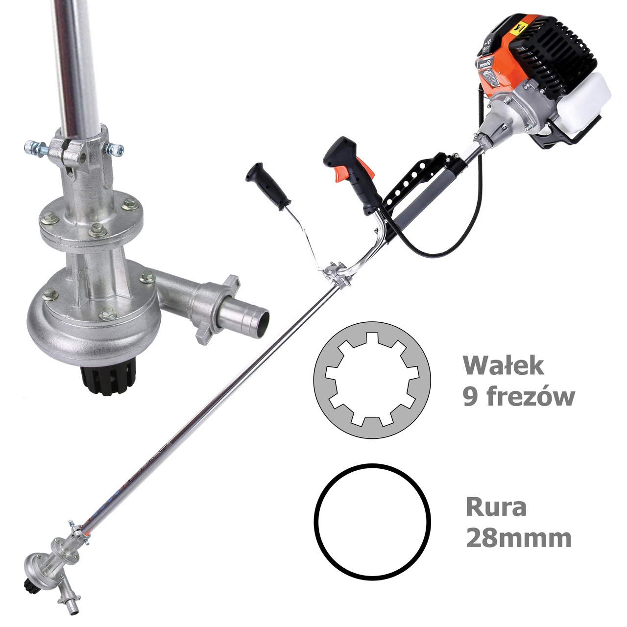 MAR-POL M83266 Čerpadlo na vodu na krovinorez 28mm 9T 1"