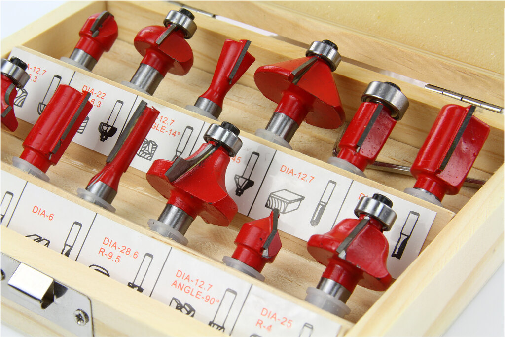 MAR-POL M22547 Frézy na drevo so stopkou 8mm 12ks