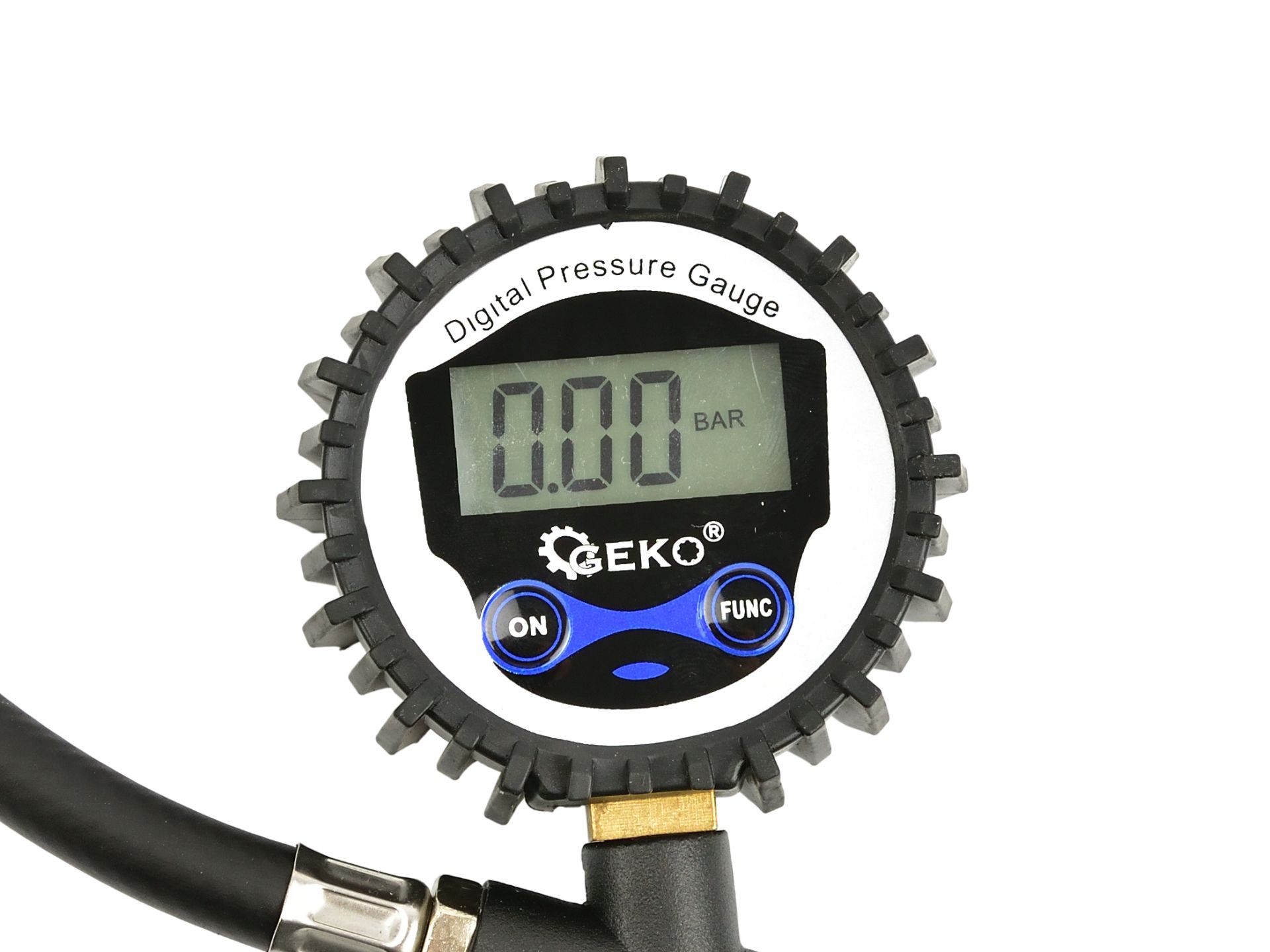 GEKO G03124 Hustiaca pištoľ na nafukovanie kolies s manometrom