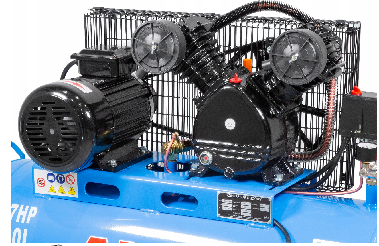 AL-FA ALC-100-2 400V Olejový kompresor 3,8kW 2 piesty 100L