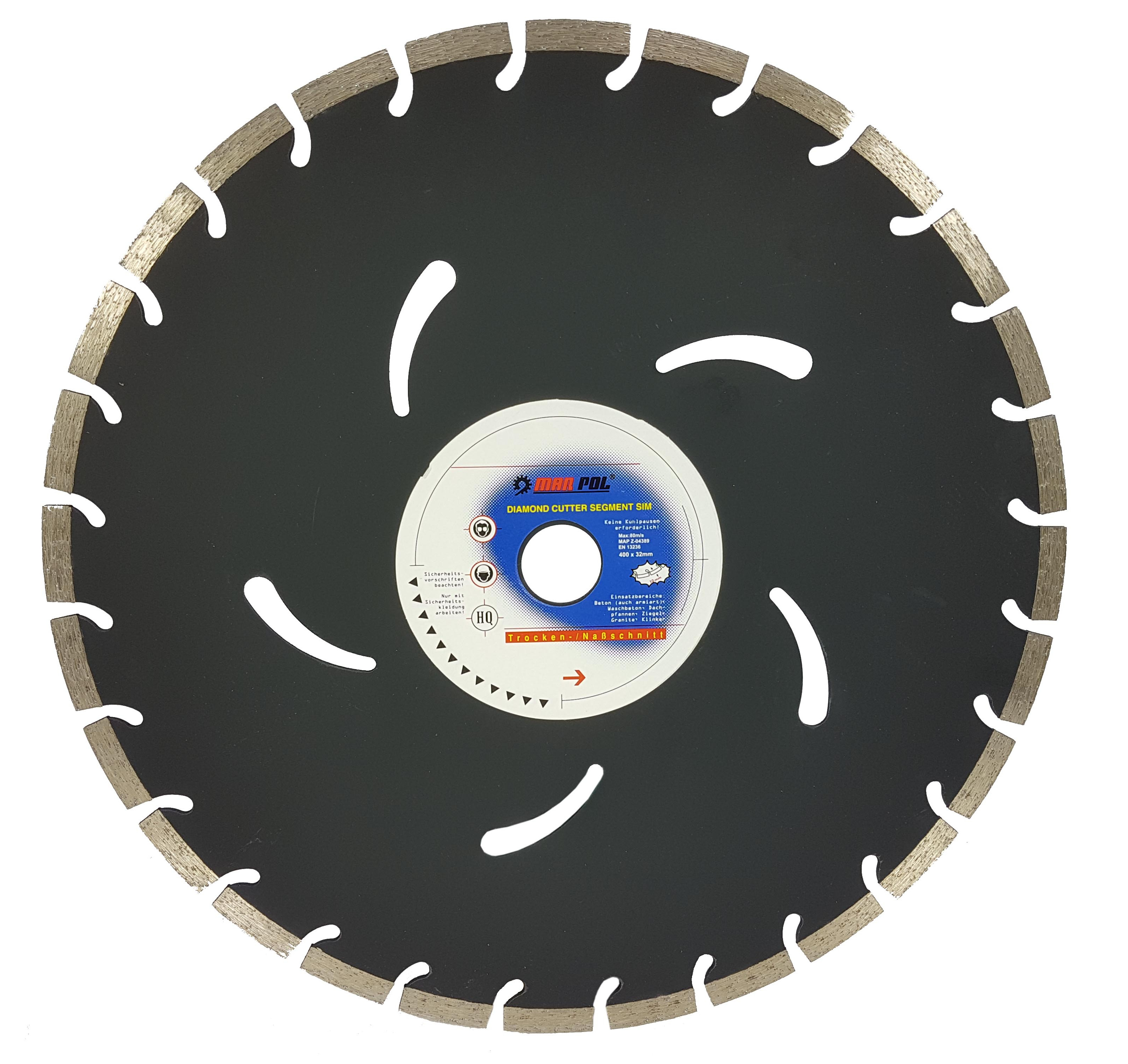MAR-POL M08740 Diamantový segmentový kotúč 400x32x10mm