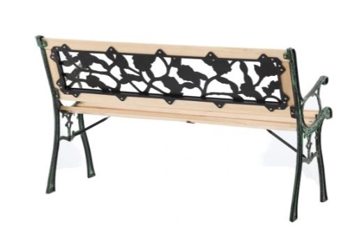 Elegantná záhradná lavička, lavica ruže 122x56x74 cm