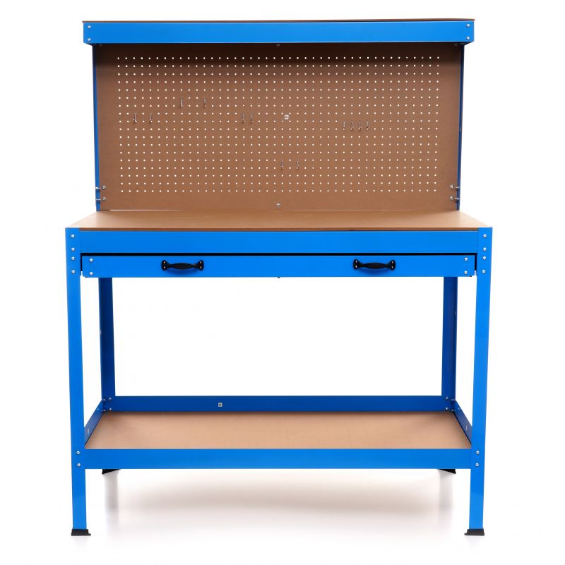 KRAFT&DELE KD640 Pracovný stôl s zásuvkou, dielenský stôl 1200 x 600 x 12 mm KD640