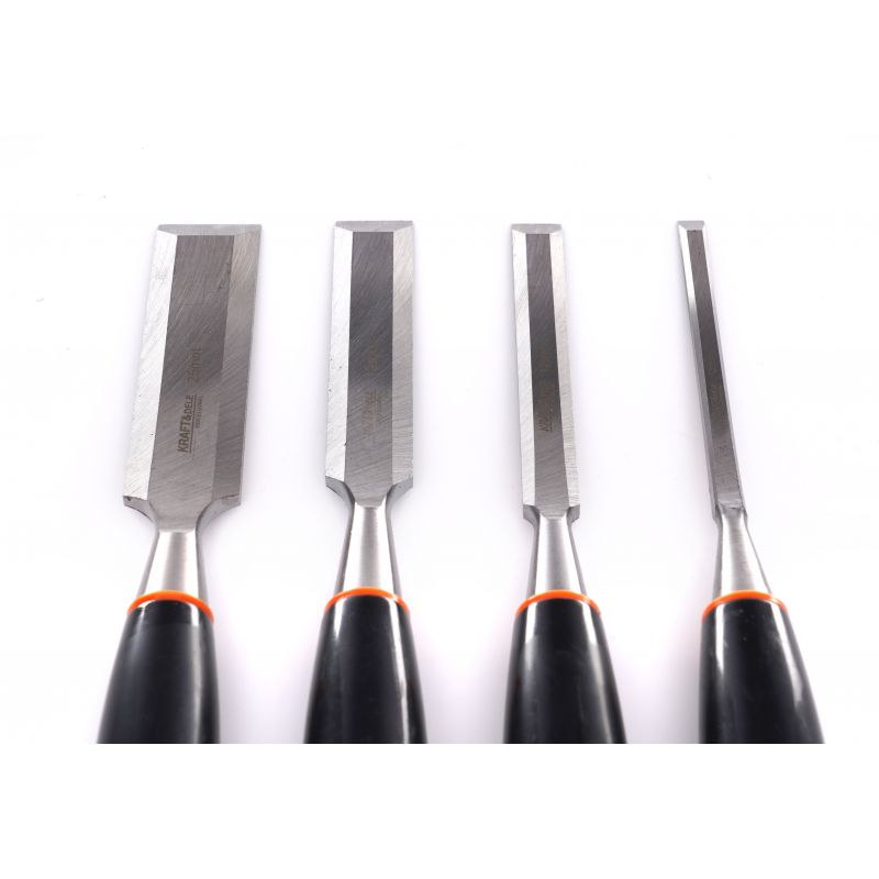 KRAFT&DELE KD11773 SADA REZBÁRSKYCH DLÁTOK, Sada tesárskych dlát 4ks