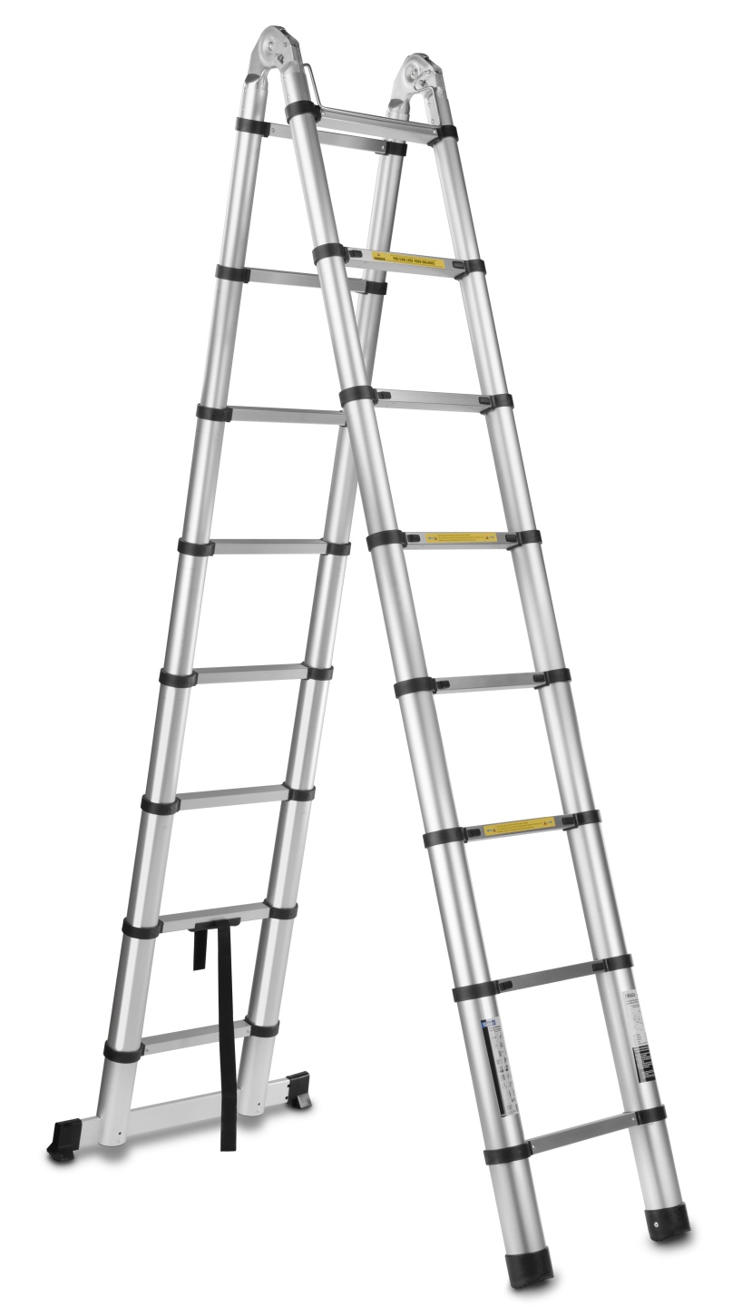 GEKO G02449 Teleskopický rebrík 4,4m, 150kg, hliníkový