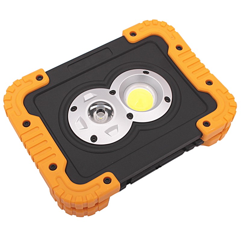 IRMA LWL6 COB dielenská lampa 10W + 5W LED USB 4400mAh
