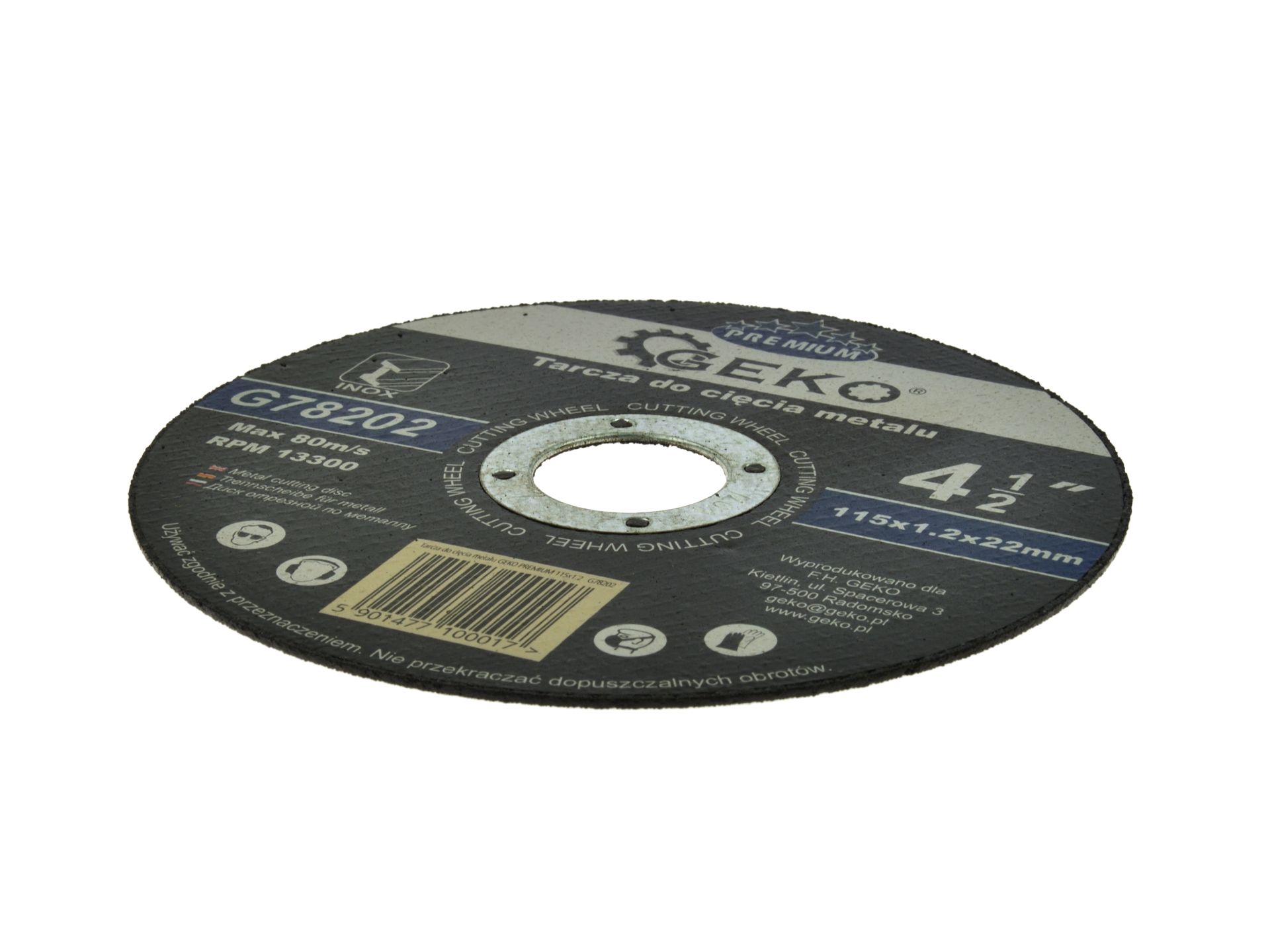GEKO G78202 Rezný kotúč na kov 115mm 1,2mm Inox 10ks