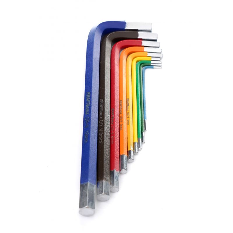 KRAFT&DELE KD11931 Imbusové kľúče farebné imbusy HEX 9ks