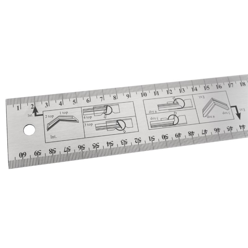 IRMA KTZ35 Nastaviteľný uholník uhlomer 600mm, nerez