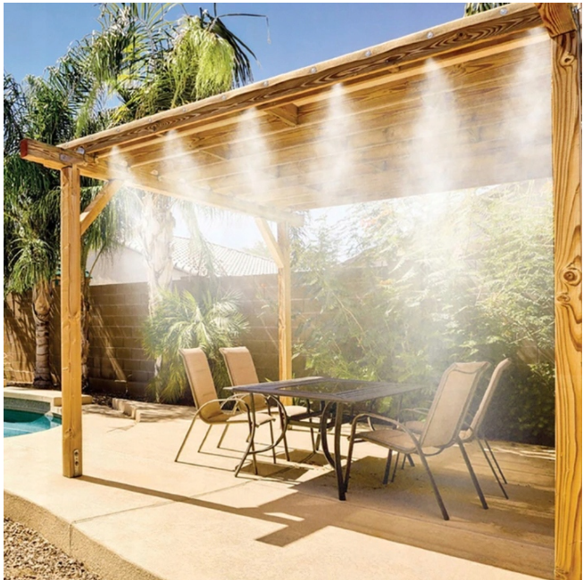 Irma MGG15 Záhradná hmlová hadica 15m + trysky, vodná clona hmla zavlažovanie