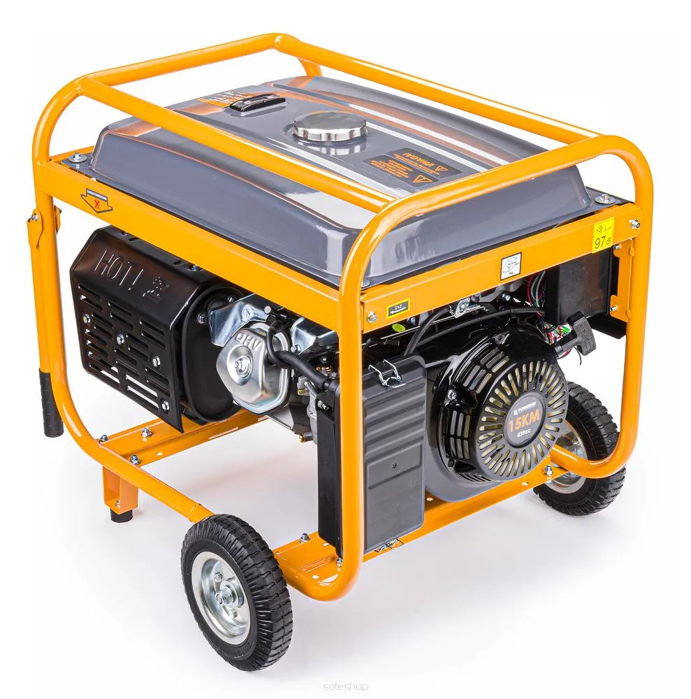 POWERMAT PM-AGR-7500M-EL ELEKTROCENTRÁLA GENERÁTOR PRÚDU 15HP 230V/400V 7500W AVR