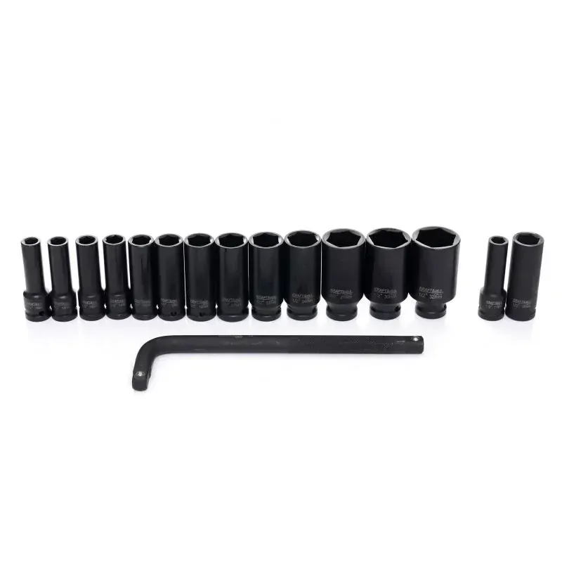 Kraft&Dele KD11755 Nástrčné hlavice kľúče nadstavce 1/2" 10- 32mm 16ks 6-hran