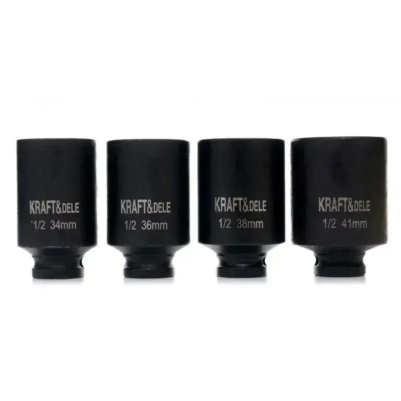 Kraft&Dele KD11753 Nástrčné hlavice kľúče 1/2" 4ks 34-41mm sada 6-hran