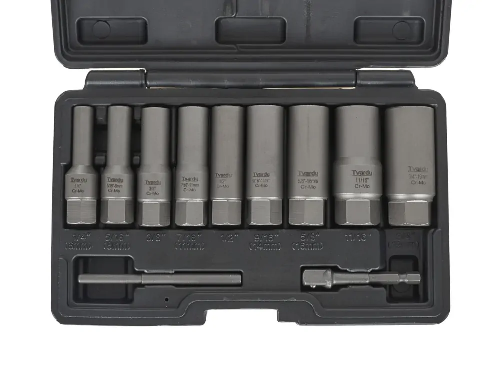 GEKO T00130 Dlhé nástrčné kľúče na zlomené skrutky 11ks 6-19mm