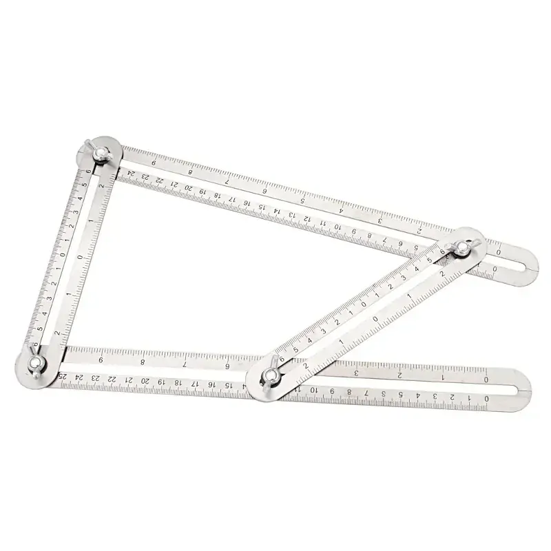 IRMA KTZ26 Nastaviteľný uholník uhlomer 25x12cm nerez