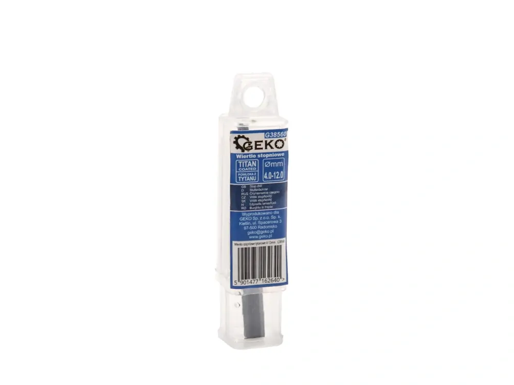 GEKO G38560 Stupňovitý vrták HSS TiAlN 4-12 mm