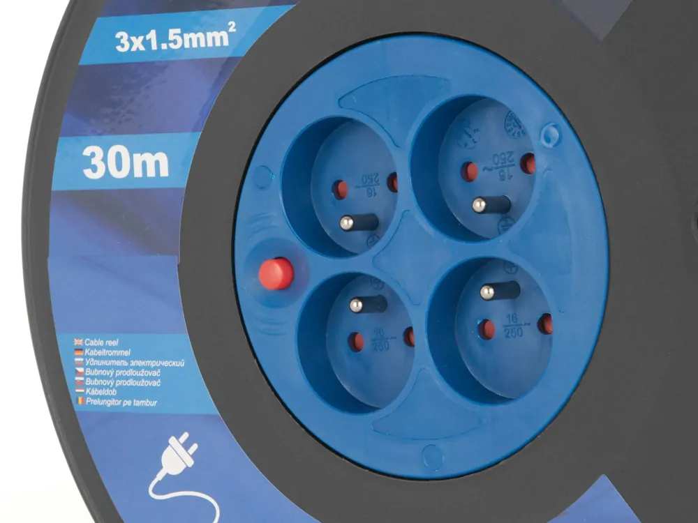 GEKO G17508 Predlžovací kábel na bubne predlžovačka 3x1.5mm2 30m