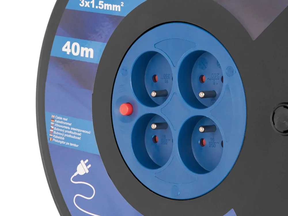 GEKO G17509 Predlžovací kábel na bubne predlžovačka 3x1.5mm2 40m