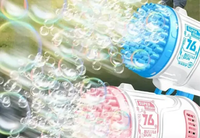 Bubble rocket Detská pištoľ na bublinky bublifuk