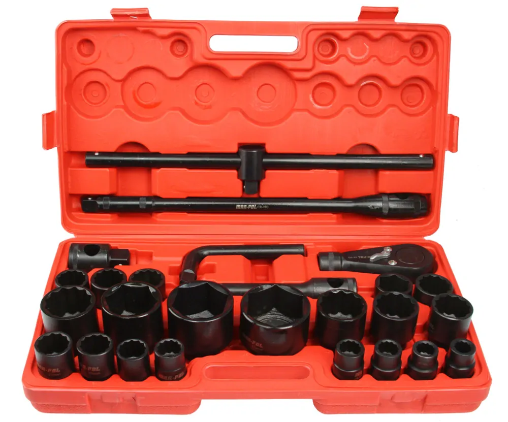 MAR-POL M58249 Nástrčné kľúče 26 ks sada 3/4" a 1"