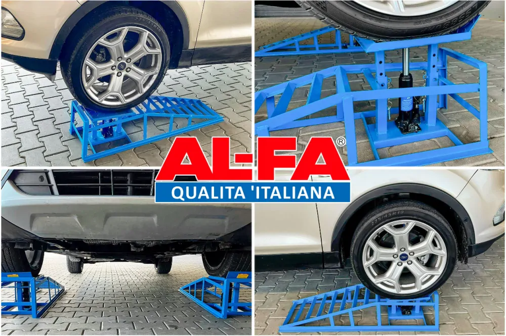 AL-FA ALRN2478 Nájazdová hydraulická rampa zdvihák rampy pod auto 2T 2kusy
