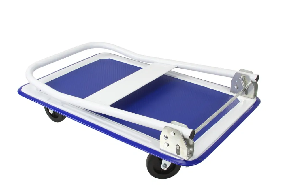 MAR-POL M80091 Plošinový transportný vozík 300kg skladacie madlo