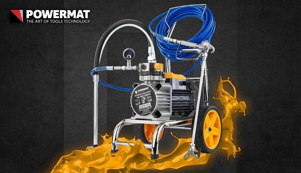 Powermat PM-PDM-1500MN Hydrodynamicky maliarsky agregát na maľovanie piestový 1500W