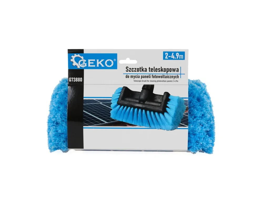 GEKO G73880 Teleskopická kefa na umývanie áut fotovoltaických solárnych panelov 2-4,9m