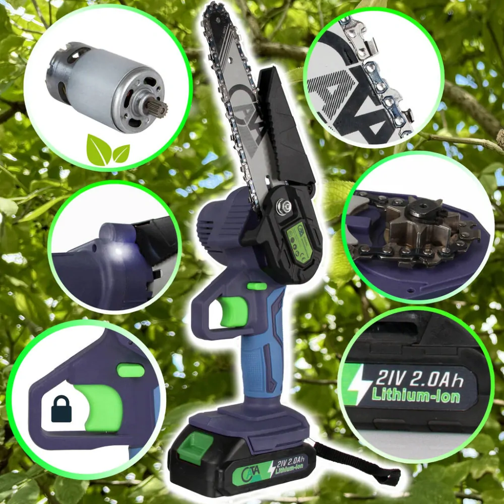 MAR-POL M66170 Reťazová píla 21V Li-ion 2.0 Ah akumulátorová