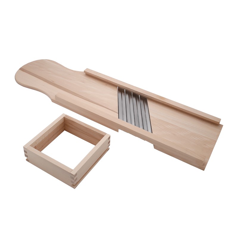 IRMA DDD125 Drevené strúhadlo krájač na kapustu zeleninu 4-nožový 90cm