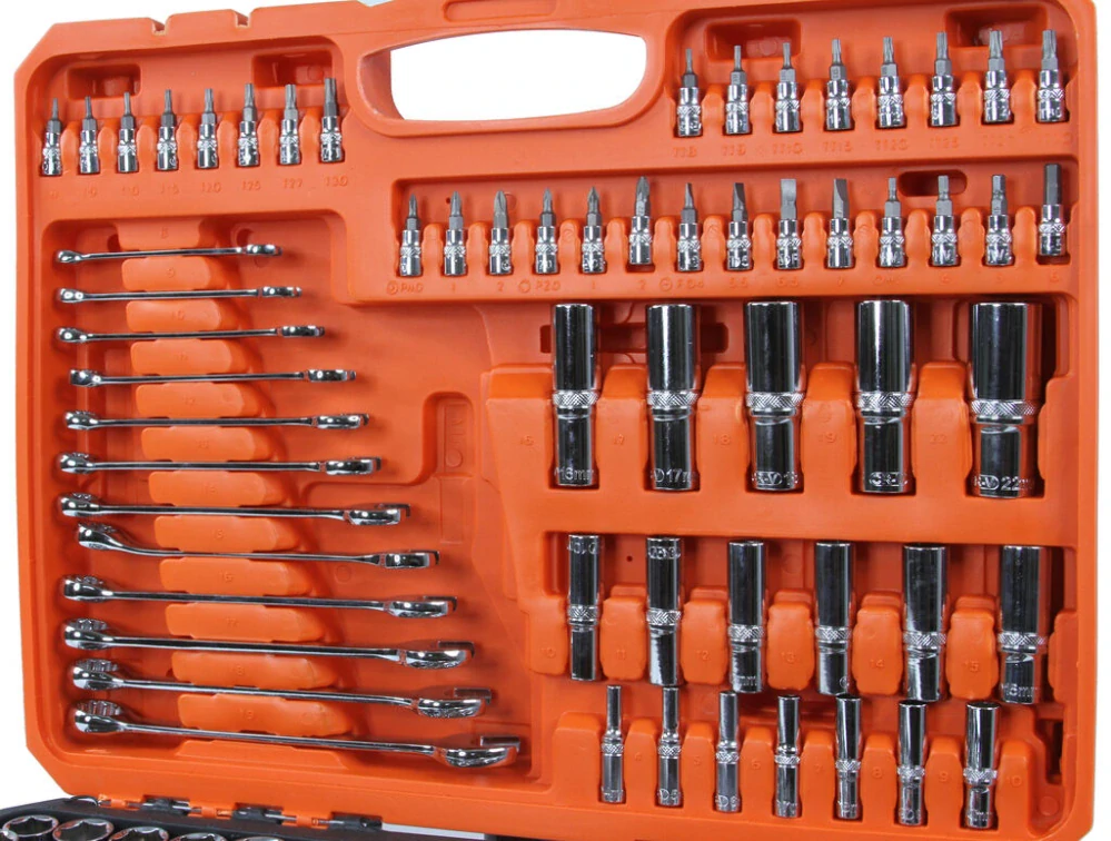 BJC B58229 Gola sada 216 dielna nástrčné kľúče račňa bity 1/2" 3/8" 1/4"