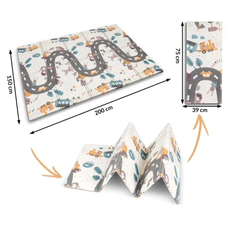 Nukido NK-341 Skladacia penová podložka pre deti 200x150 x1cm