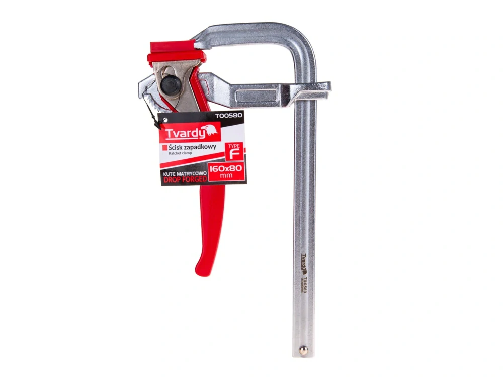 GEKO T00580 Kovaná račňová svorka zvreák typu F 160x80 mm 