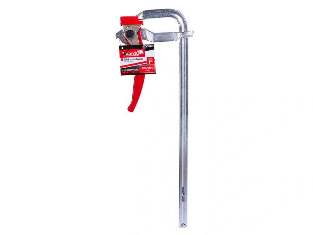 GEKO T00585 Kovaná račňová svorka zverák typu F 300x80 mm