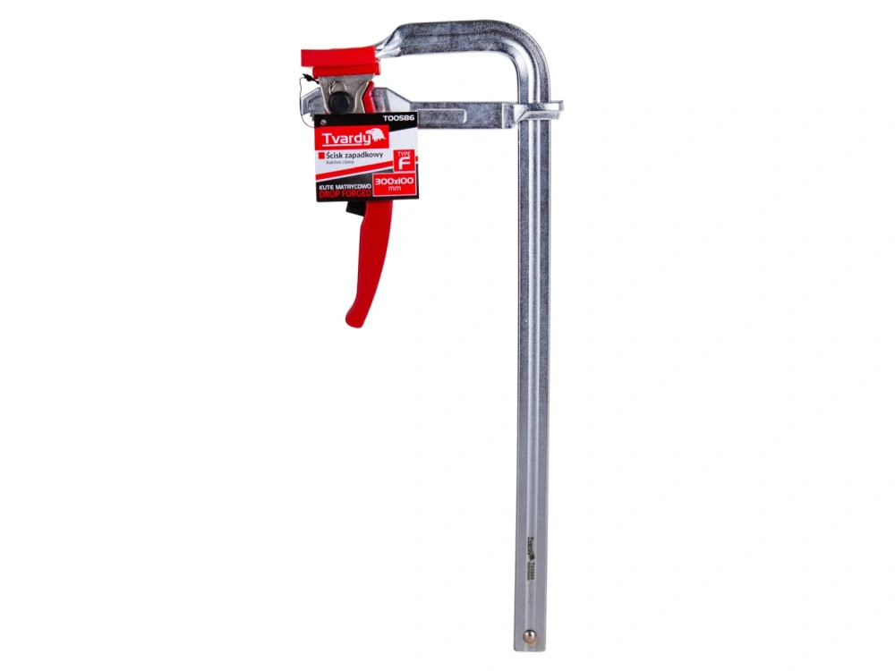 GEKO T00586 Kovaná račňová svorka zverák typu F 300x100 mm