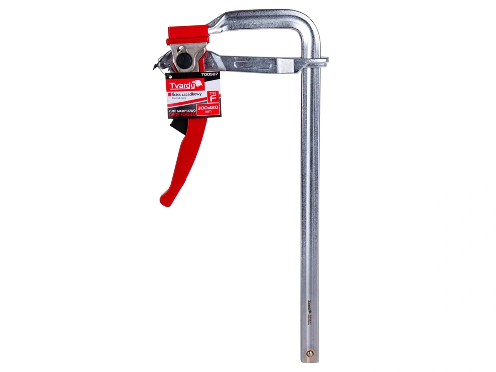 GEKO T00587 Kovaná račňová svorka zverák typu F 300x120 mm