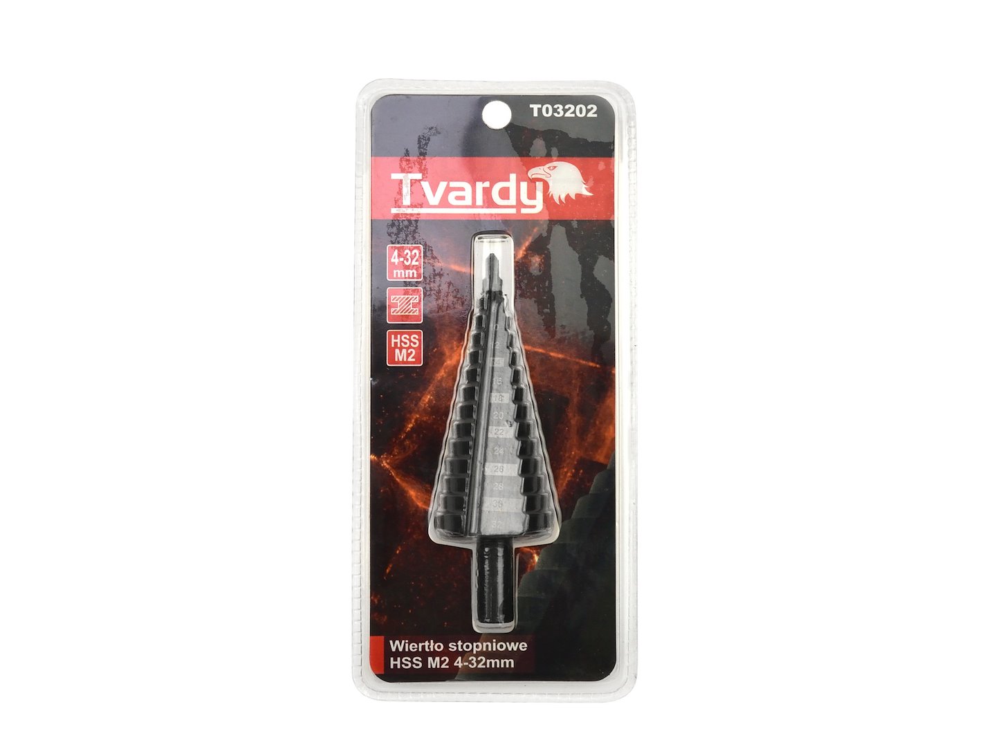 GEKO T03202 Stupňový vrták pre plech, plast, kov HSS M2 TiAlN 4-32mm