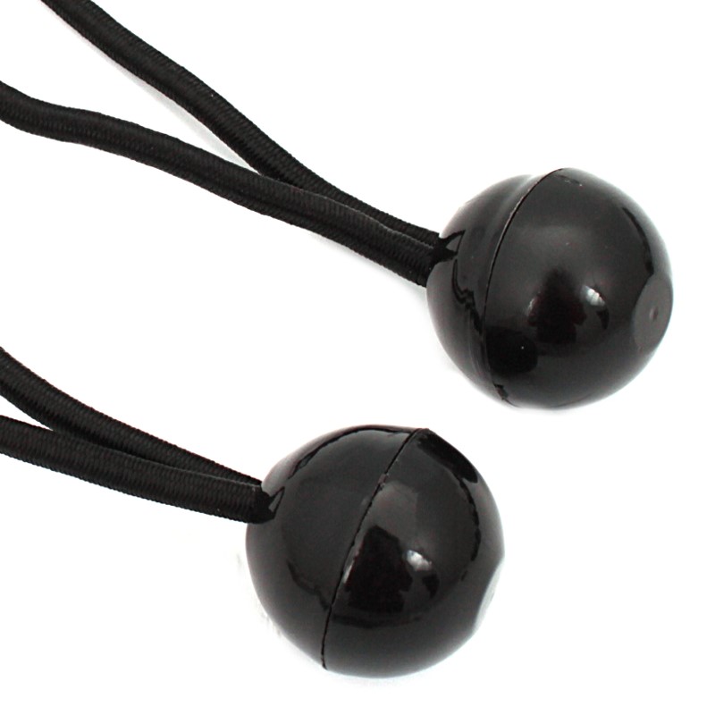 IRMA GX715 Gumový napínák s kuličkou Ball bungess černý 15cm 5sad