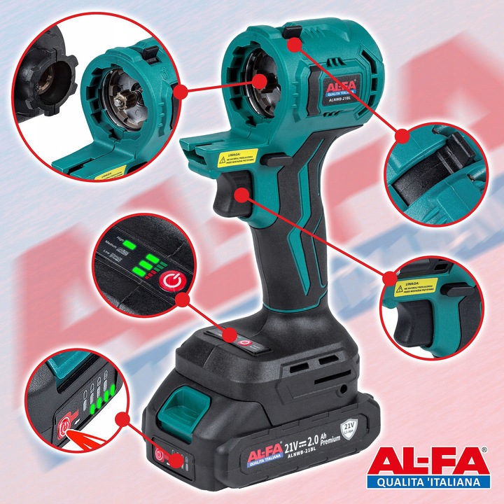 MULTIFUNKČNÉ NÁSTROJE ALNWB-21BL 7v1 Vŕtačka, píla, kľúč, renovátor