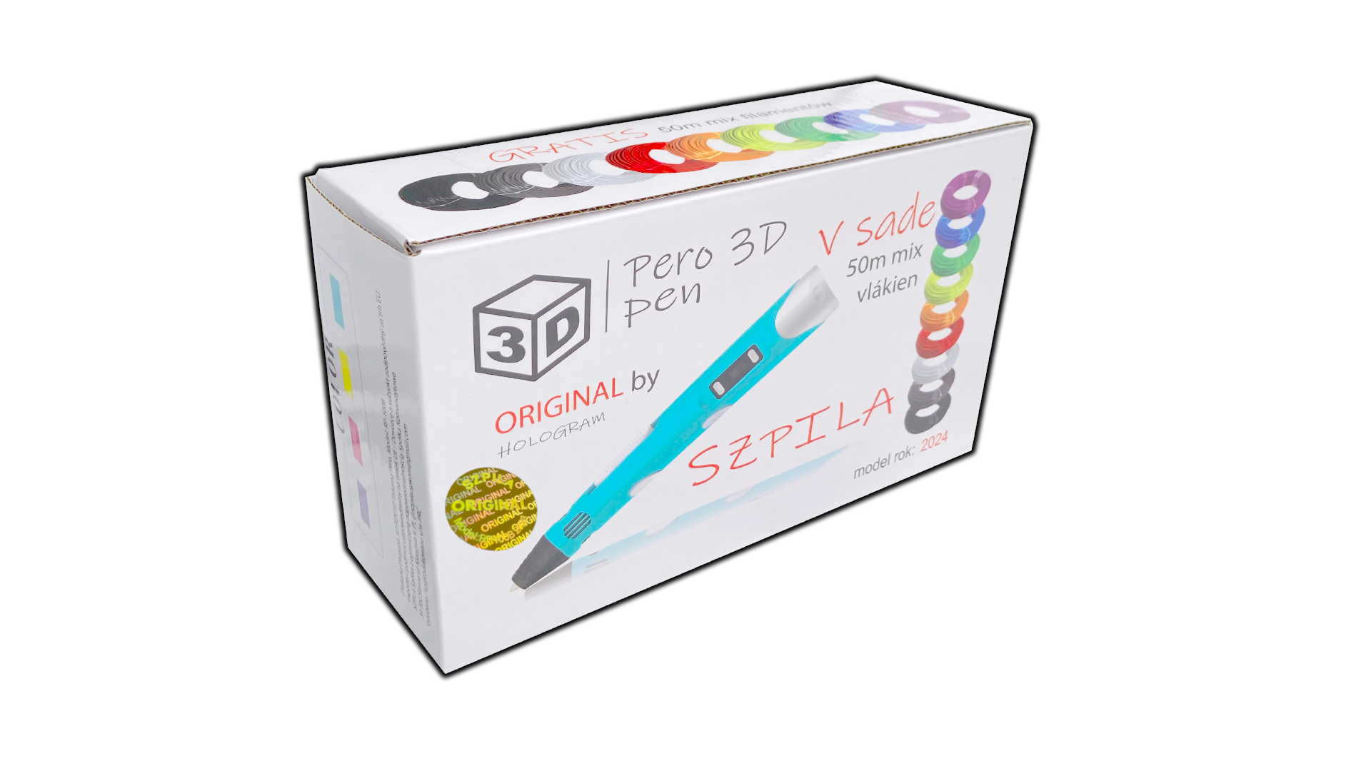 SZPILA RP-100B Kreatívne 3D Pero tlačiareň pre deti s príslušenstvom 50m náplní
