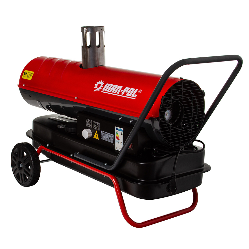 Mar-pol M80934 Naftový ohrievač vzduchu kúrenie 30kW S KOMÍNOM