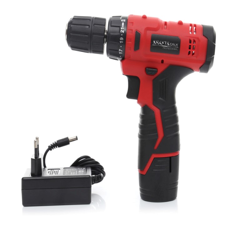 Kraft&Dele KD1567 Aku vŕtací skrutkovač, vŕtačka LED 10,8 Lion 1,3 Ah