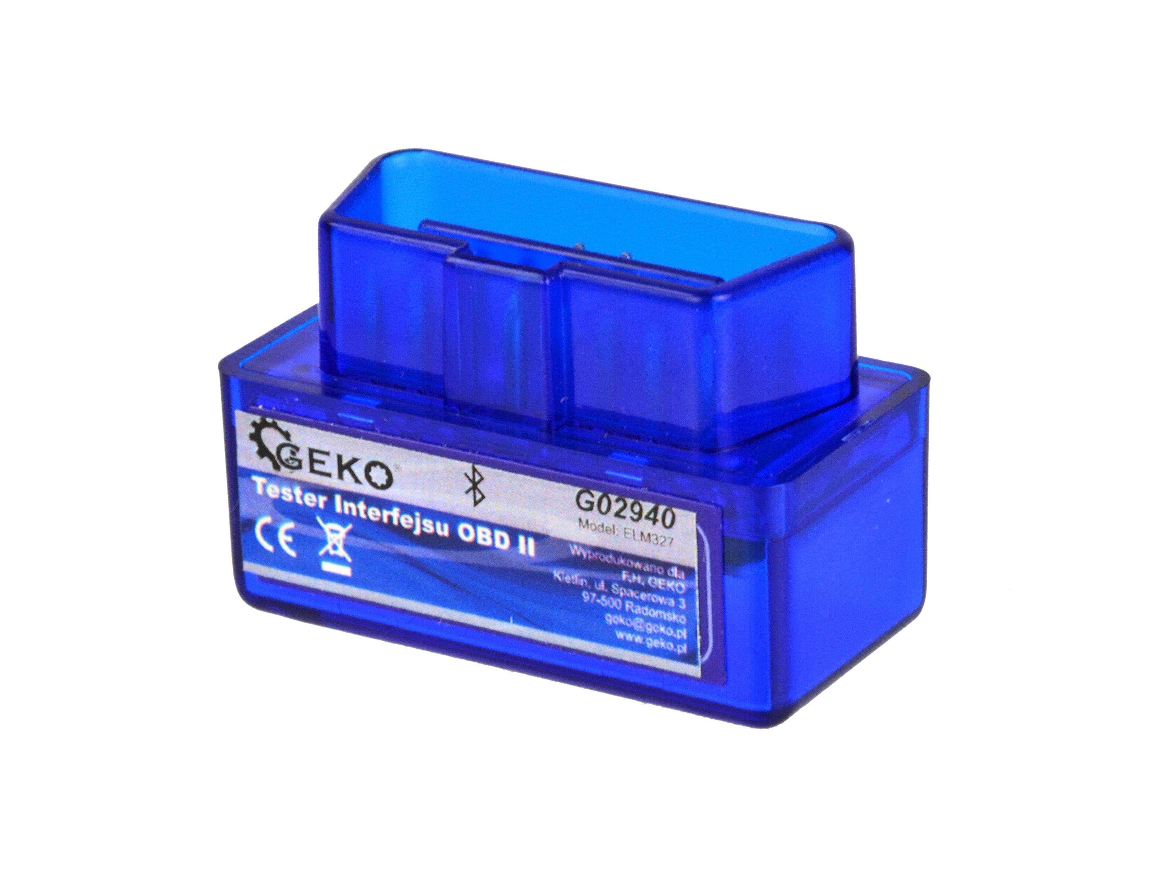 GEKO G02940 Tester merač diagnostické zariadenia OBD II autodiagnostika bluetooth Android