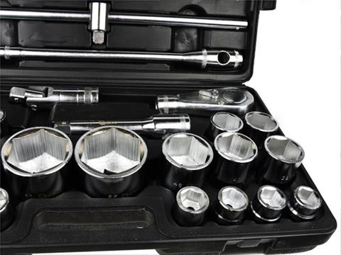 GEKO G10115 Nástrčné hlavice, kľúče 3/4" a 1" Sada 26 ks 21-65mm 6-hranné, gola sada